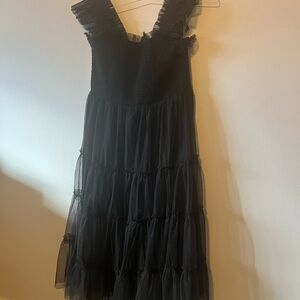 Baltic Born Black Smocked Dress